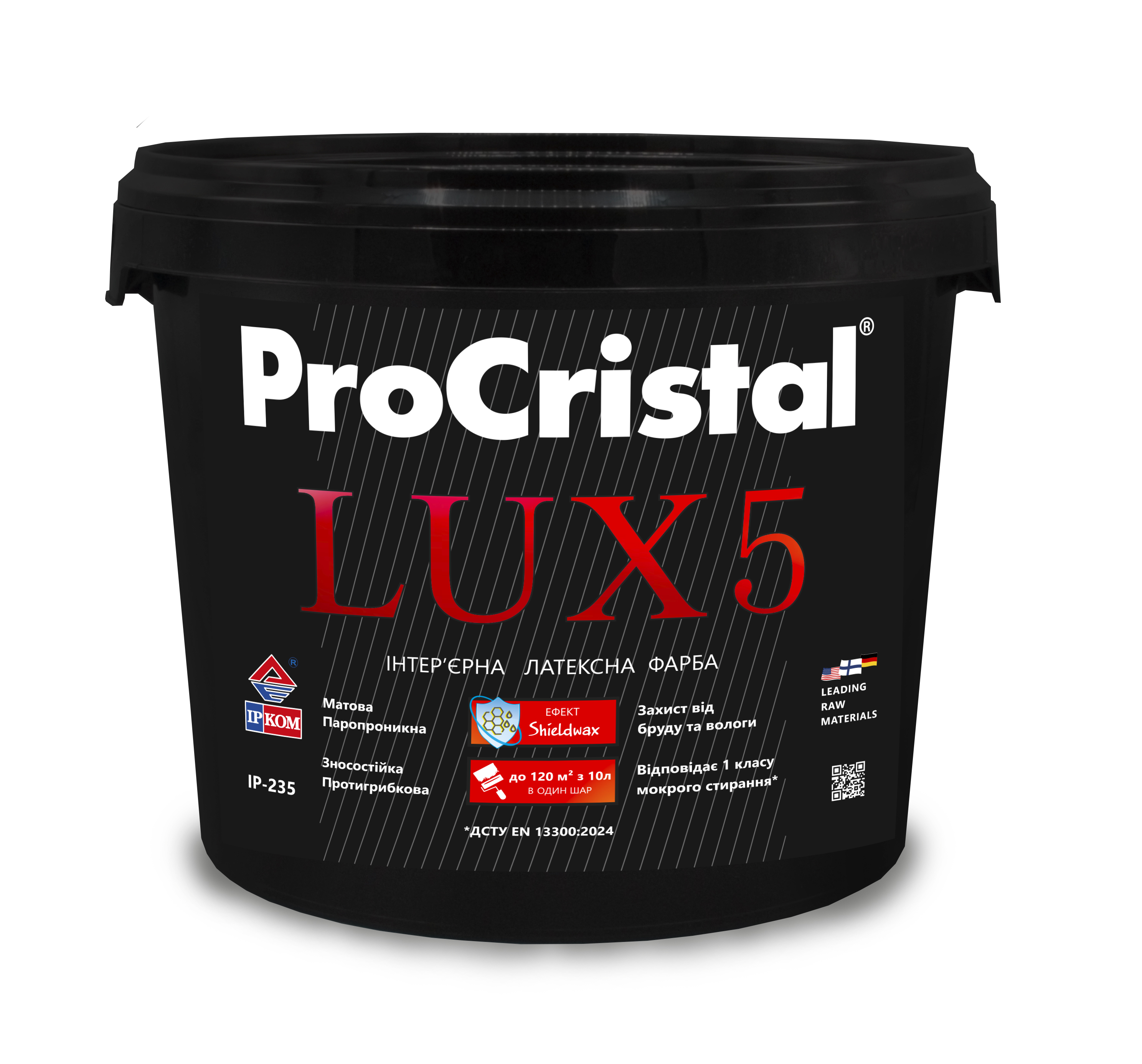 Краска интерьерная латексная ProCristal Lux 5 ІР-235 3л (i00302212) Краски и эмали на ІРКОМ. Тел: 0 800 408 448. Доставка, гарантия, лучшие цены!, фото1